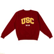 USC Trojans Heritage Cardinal Arch Over Mom Tackle Twill Sweatshirt